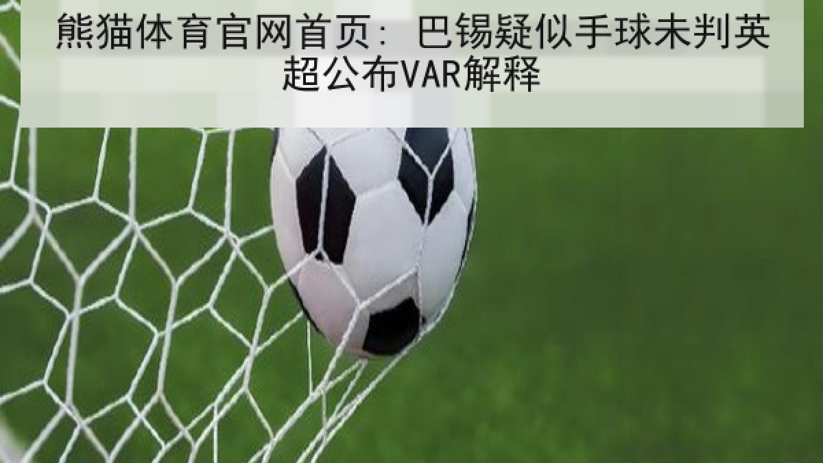 熊猫体育官网首页: 巴锡疑似手球未判英超公布VAR解释